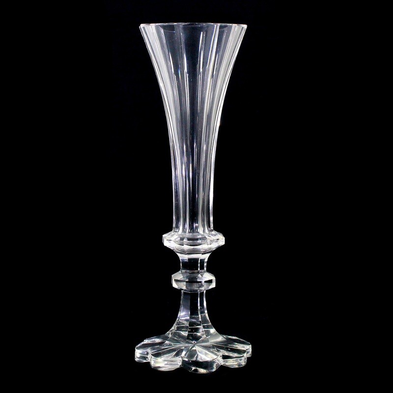 3 high-quality champagne flutes made of crystal glass, Neuwelt or Imperial Glass Factory