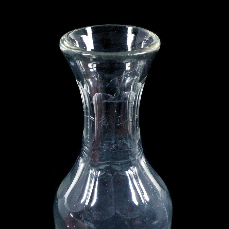 Mallet made of colorless glass with arc facets, Ferd. by Poschinger around 1888.
