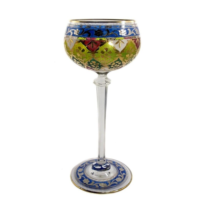 Stem glass Jodhpur, Josephinenhütte, designed by Rudolf Wille around 1912