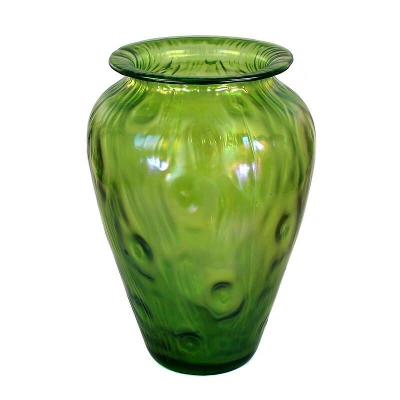 Vase with a gnarled structure, Loetz, decor creta Rusticana around 1899 -1900