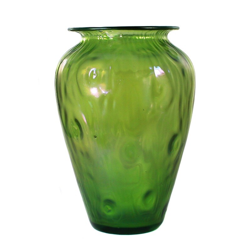 Vase with a gnarled structure, Loetz, decor creta Rusticana around 1899 -1900