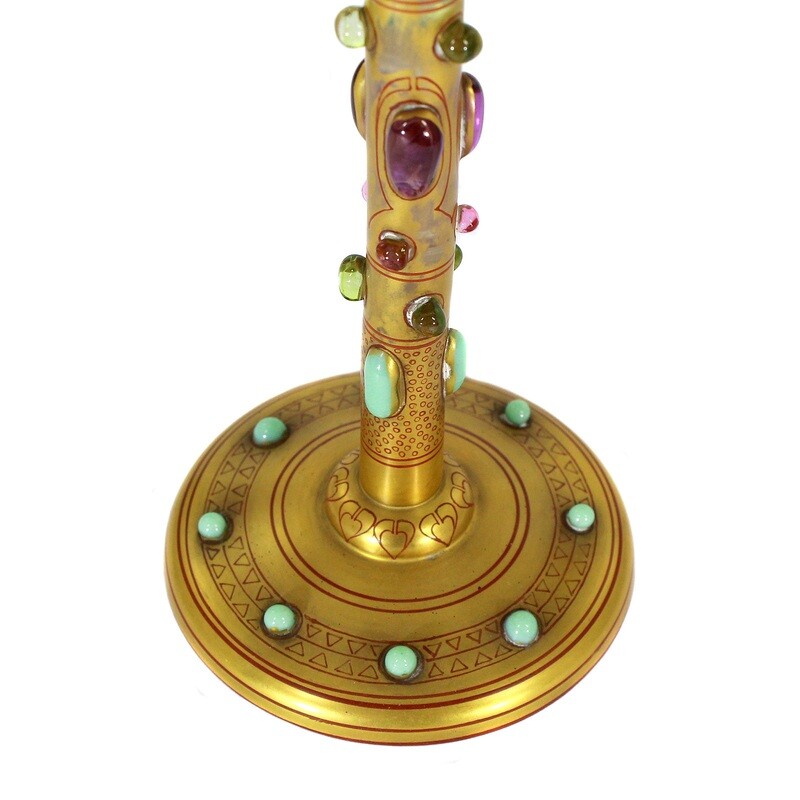 Rare stem glass, Carl Georg v. Reichenbach, B. von Poschinger around 1906