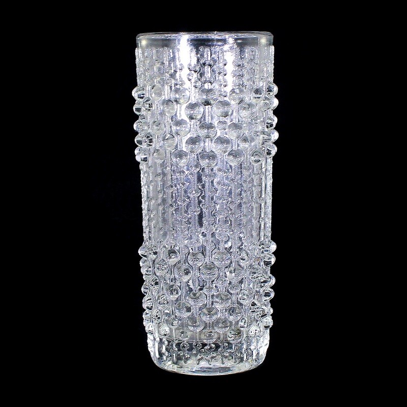 Vase with drop decoration, designed by Frantisek Peceny, Hermanova Hut around 1965
