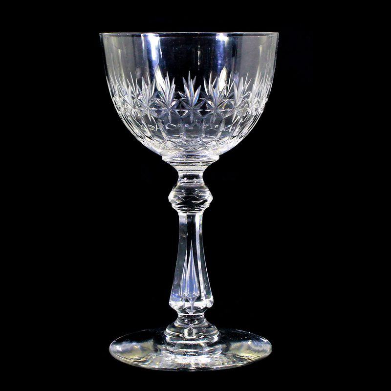 1 of 5. Wine glass with baluster shaft and inserted. Bubble, Fenner Glashütte