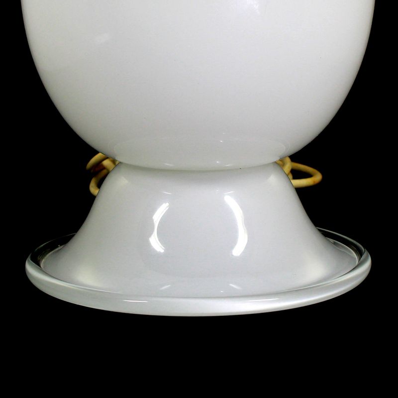 Incalmo floor lamp made of opaque white glass, Murano, second half of the 20th century.