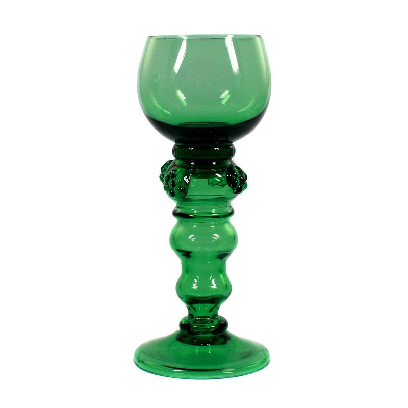 Roman made of green crystal glass with berry nubs, Val St. Lambert around 1900