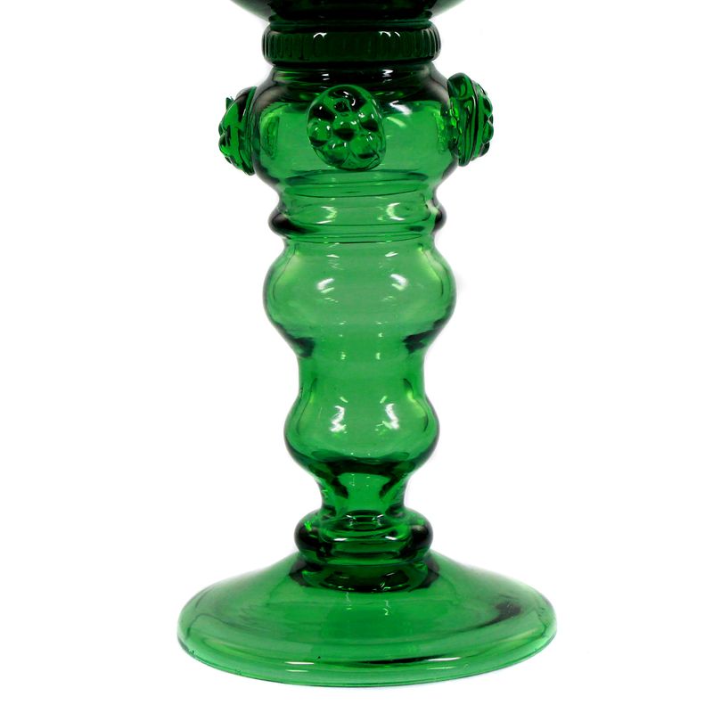 Roman made of green crystal glass with berry nubs, Val St. Lambert around 1900