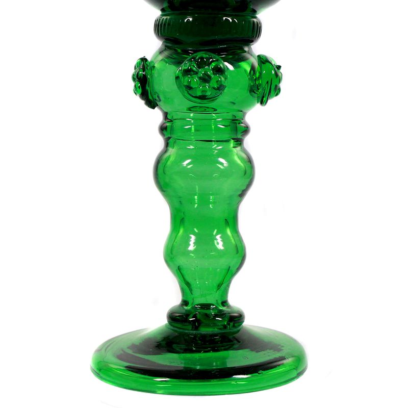 Roman made of green crystal glass with berry nubs, Val St. Lambert around 1900