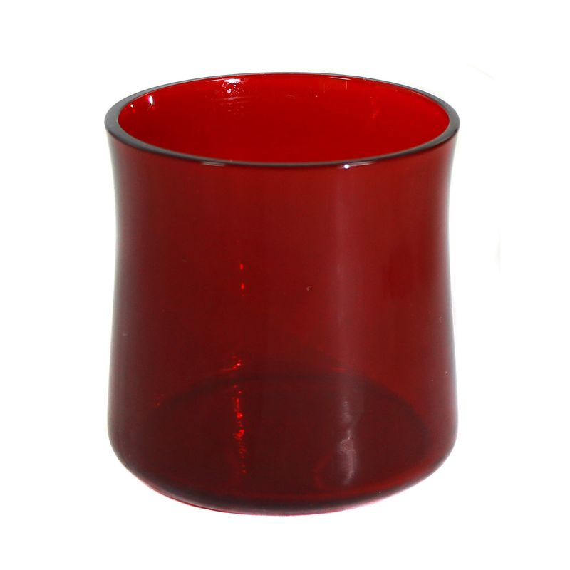 Small vase made of red gold ruby ​​glass, Josephinenhütte around 1900