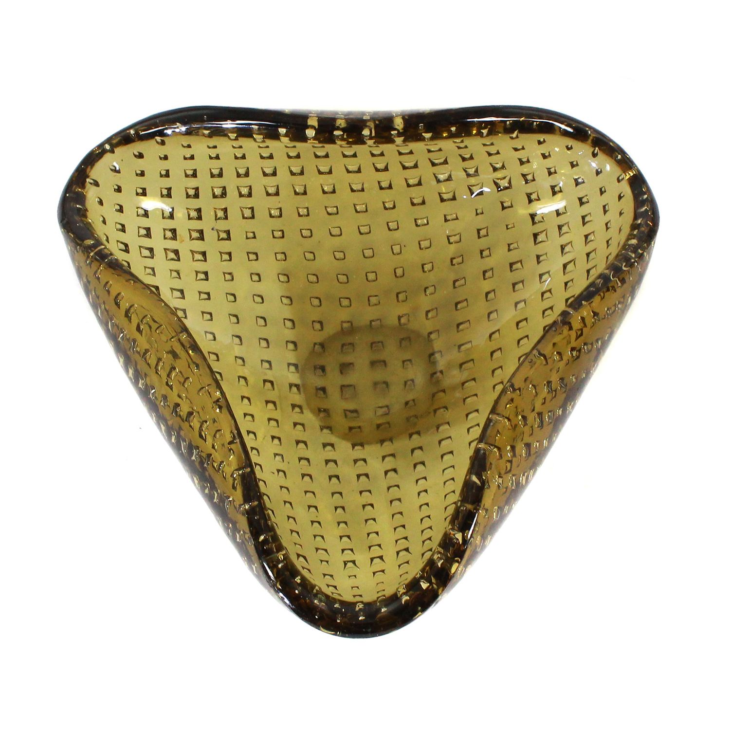 Bowl with angular air inclusions, Venini, designed by C. Scarpa around 1955