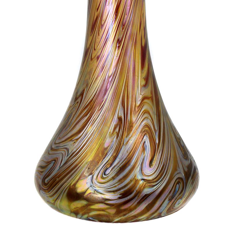 Large Art Nouveau vase with combed decoration, Wilhelm Kralik &amp; Sohn around 1900