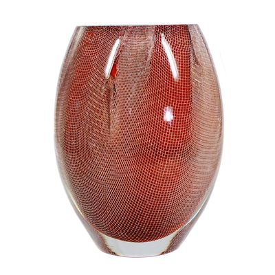 Vase with enclosed wire mesh, Omer Arbel for Bocci