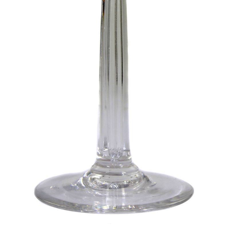Stem glass with violet overlay and decorative cut decoration, Villeroy &amp; Boch around 1900
