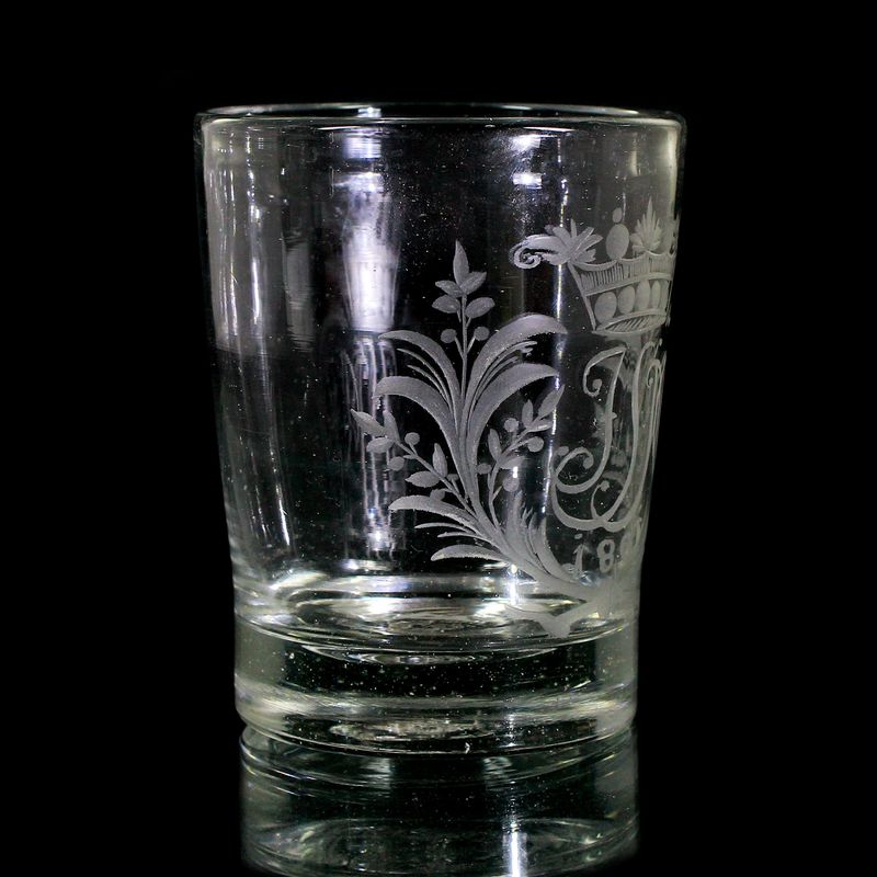 Cup with crowned monogram JSM, Lauenstein or Schorborn around 1801