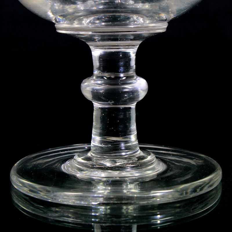 Wheat beer glass with inlaid white thread, 2nd half of the 19th century.