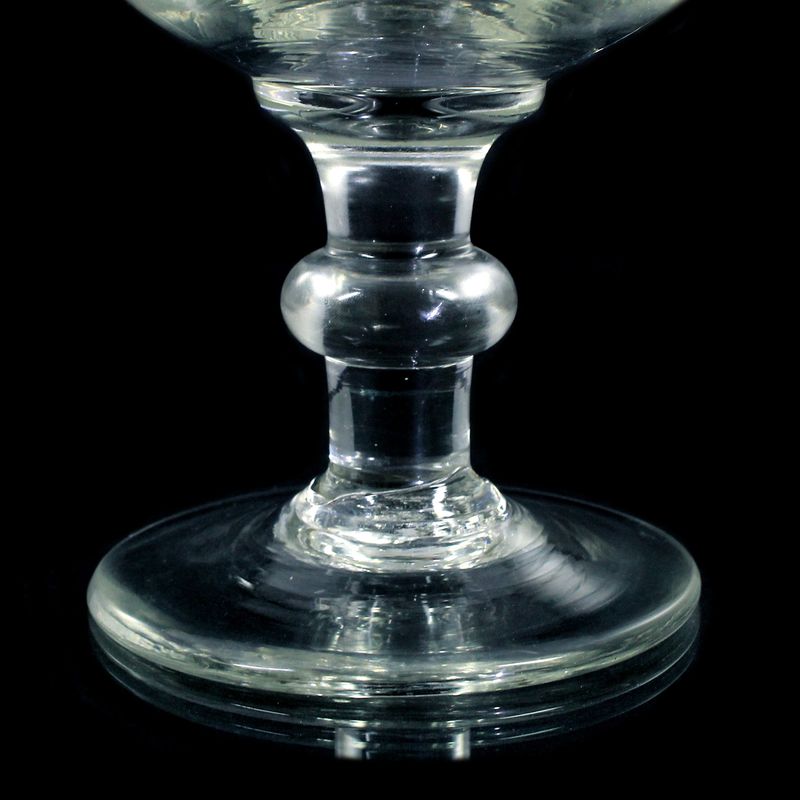 Wheat beer glass with applied white thread, 2nd half of the 19th century.