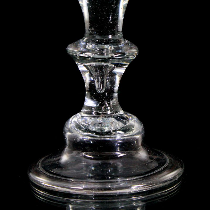 Goblet with bell base, engraved crown and monogram JB GB, dated 1794