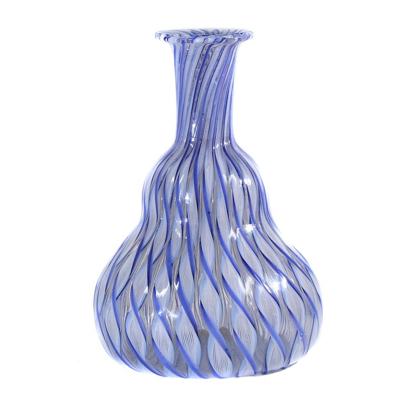 Small bottle in double gourd shape with latticino threads, beginning of the 19th century.