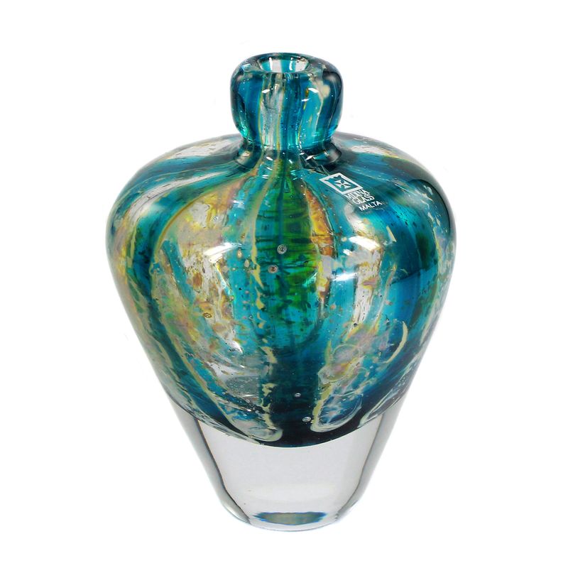 Vase with chevron pattern, Mdina, designed by Michael Harris around 1980-90