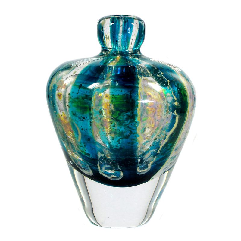 Vase with chevron pattern, Mdina, designed by Michael Harris around 1980-90