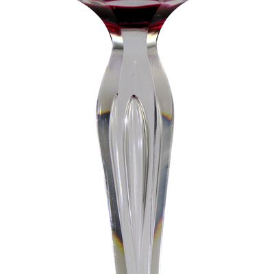 Stängelglas mit Überfang, Rheinische Glashütten, Modell Hannover um 1920