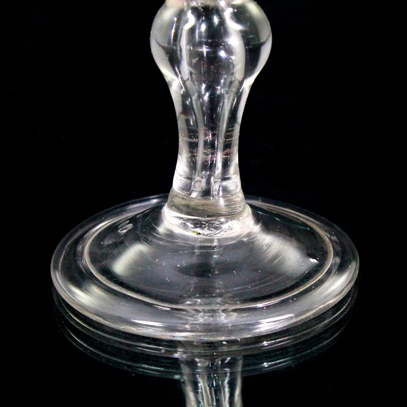 Wine glass with baluster shaft and bell-shaped cup, Saxony, probably Heidelbach