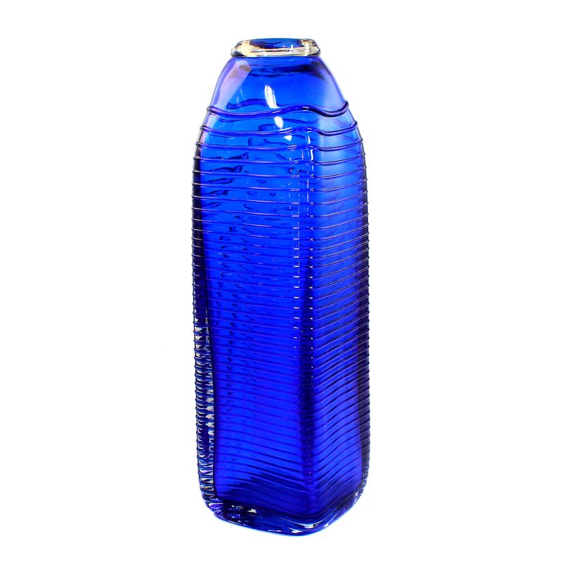 Tall vase with interlayer decoration, Ziesel Technical School, B. Schagemann