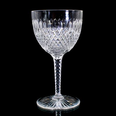 1. von 7. Stängelglas aus farblosem Kristallglas, Loreley, Val St. Lambert