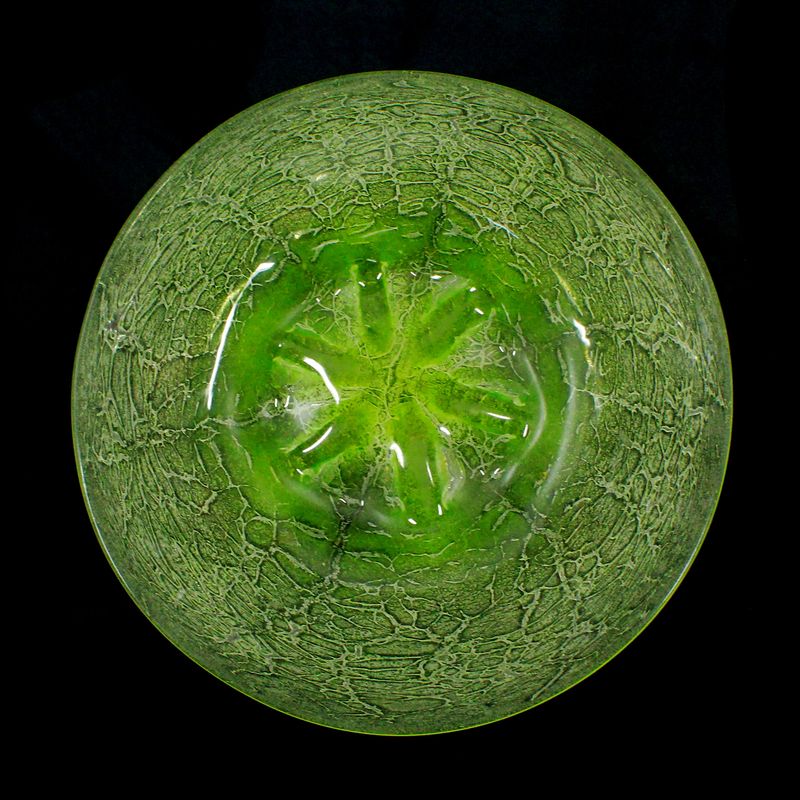WMF IKora / Medusa uranium glass bowl around 1930