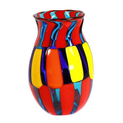 Kleine Pezzato Vase von Ballarin &amp; Matteo Murano, signiert
