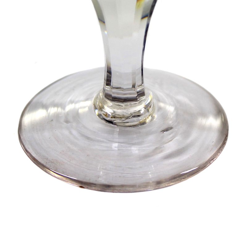 North German goblet with multi-faceted stem, early 19th century.