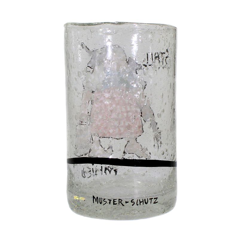 Beaker by Ludwig Hohlwein around 1904-06, labeled Stall-Milieu
