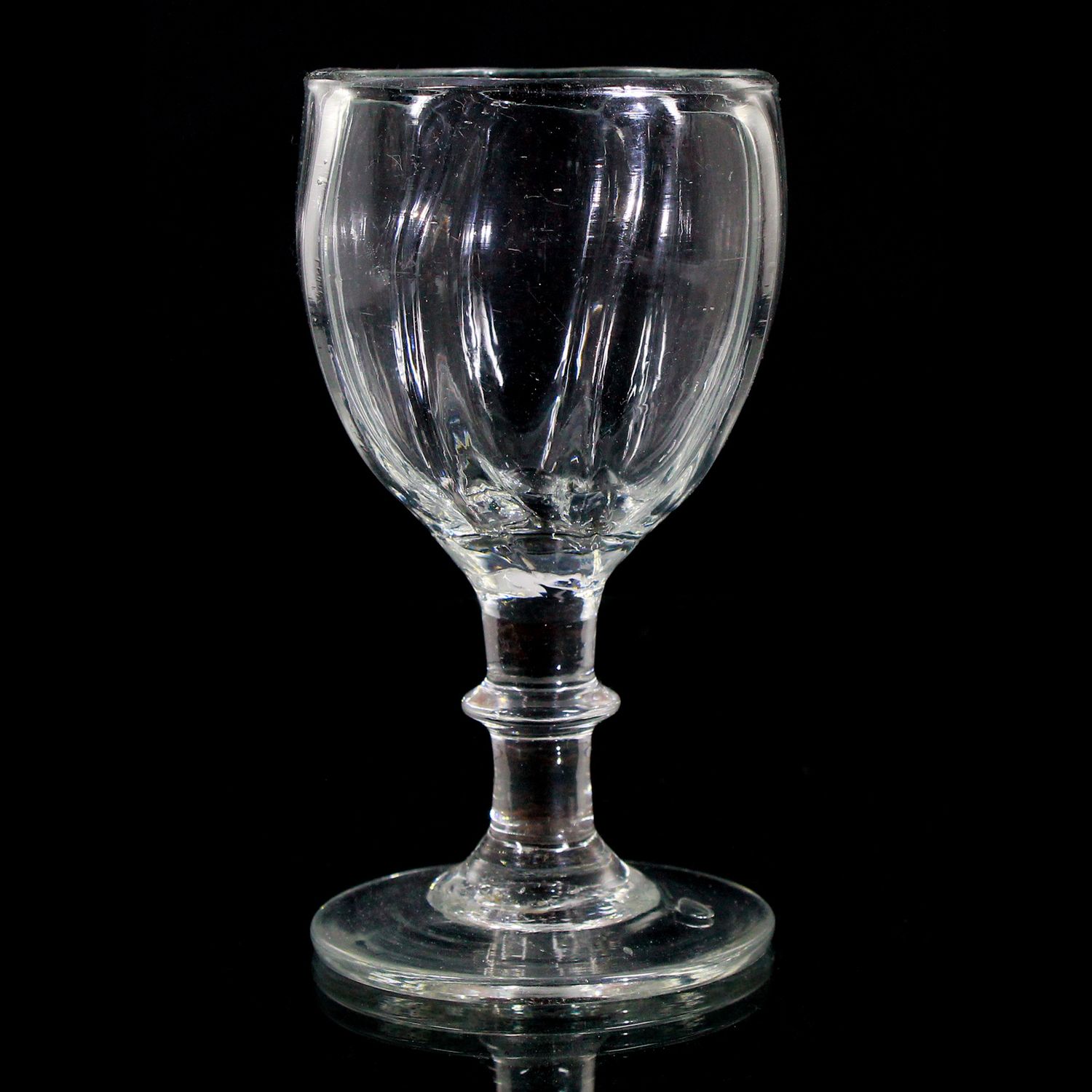 Goblet with ribbed bowl, North German / Solling, late 18th / early 19th century
