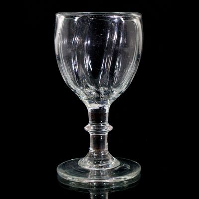 Goblet with ribbed bowl, North German / Solling, late 18th / early 19th century
