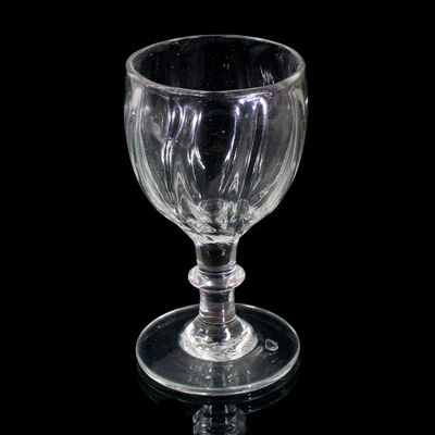 Goblet with ribbed bowl, North German / Solling, late 18th / early 19th century