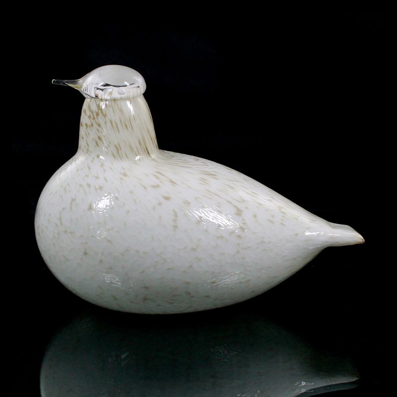 Bird sculpture Willow, Ptarmigan, by Oiva Toikka, Iittala in Nuutajärvi around 1982