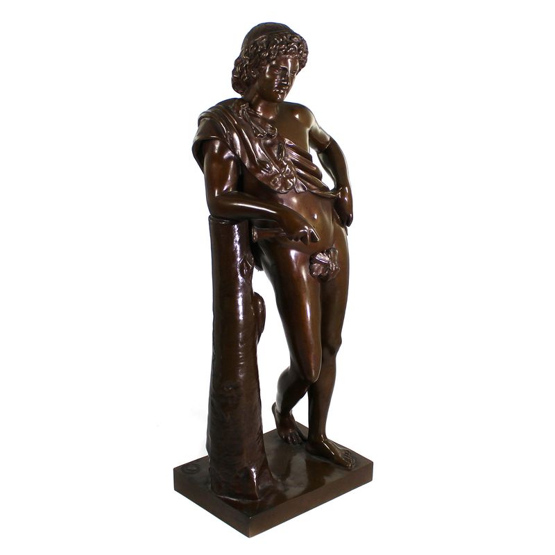 The Reclining Satyr, F. Barbedienne Fondeur, A. Collas Brevete, second half of the 19th century.