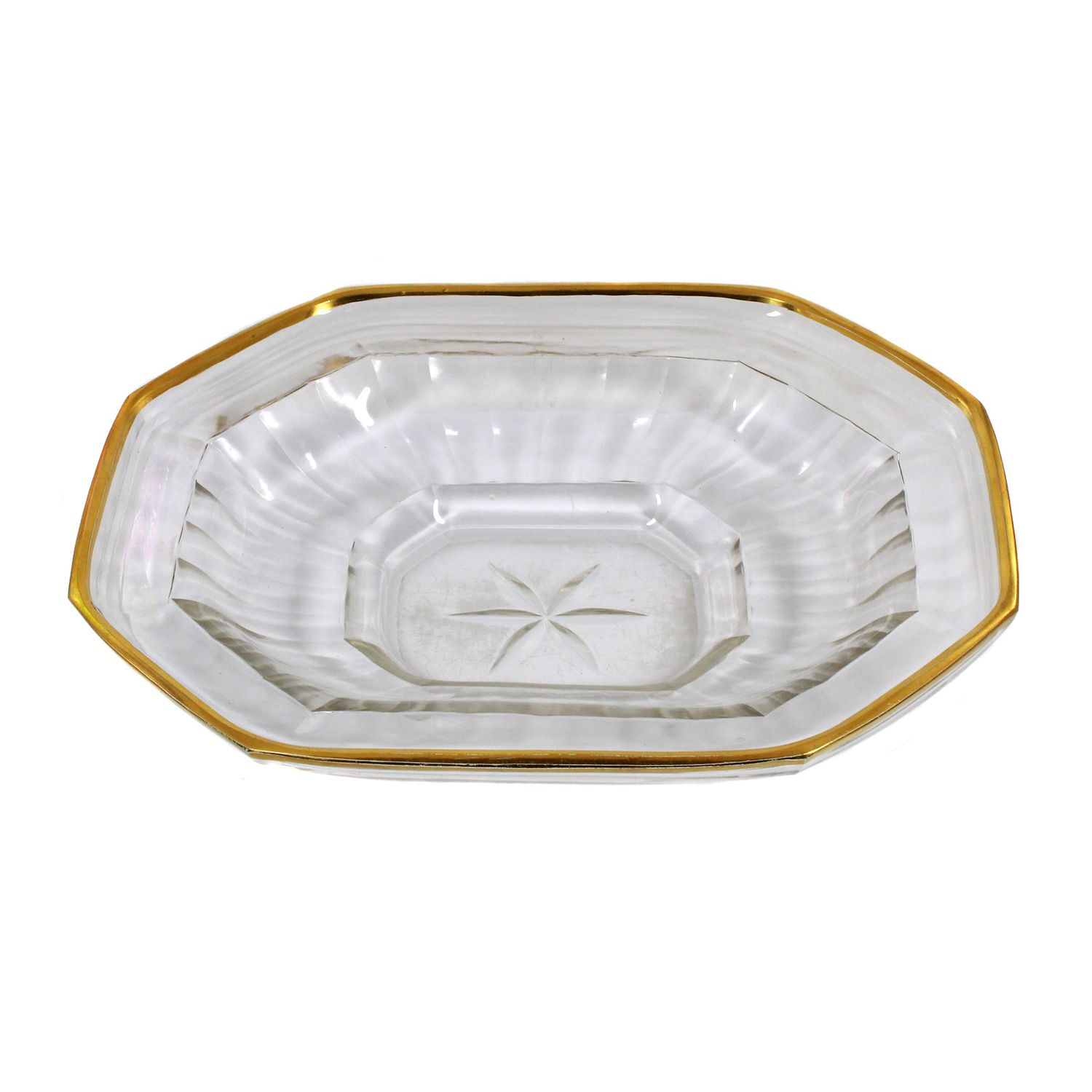 Rare finger basin/bowl with polished gold rim, Zechlin circa 1720-30