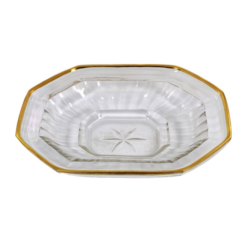 Rare finger basin/bowl with polished gold rim, Zechlin circa 1720-30