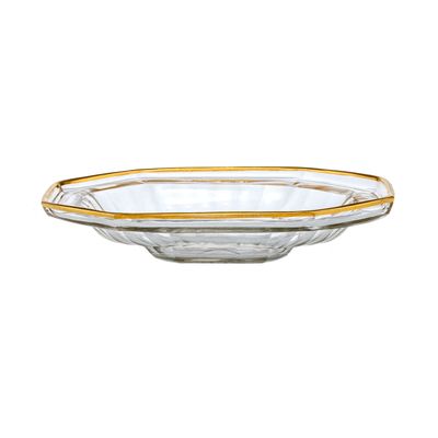 Rare finger basin/bowl with polished gold rim, Zechlin circa 1720-30