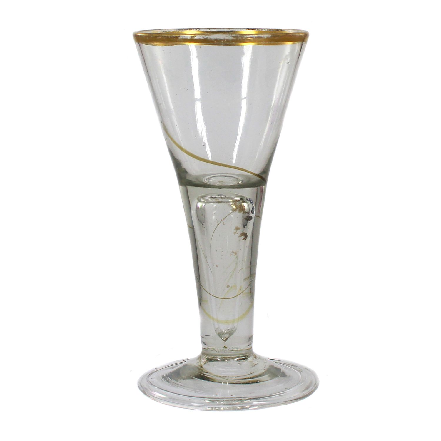 Pointed chalice with pierced air column, Central German, second half of the 18th century.