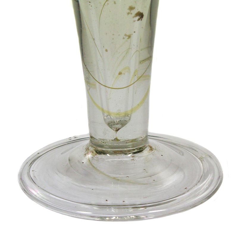 Pointed chalice with pierced air column, Central German, second half of the 18th century.