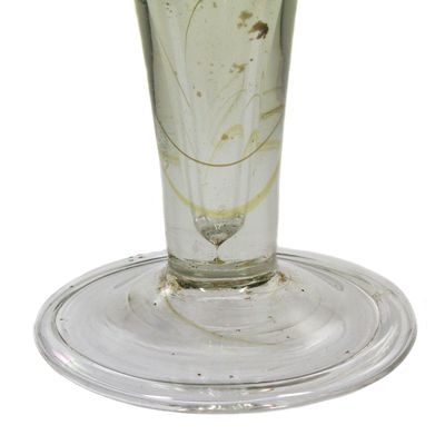 Pointed chalice with pierced air column, Central German, second half of the 18th century.