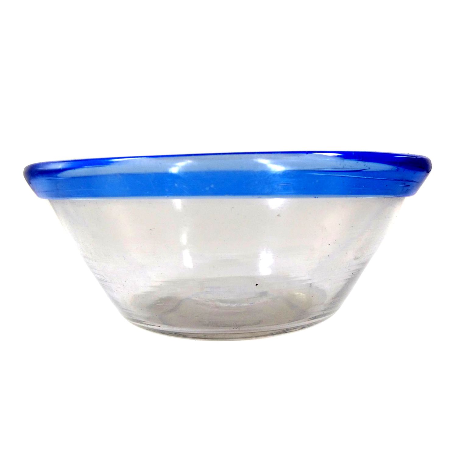 Bowl with folded light blue edge, North German, 19th century.