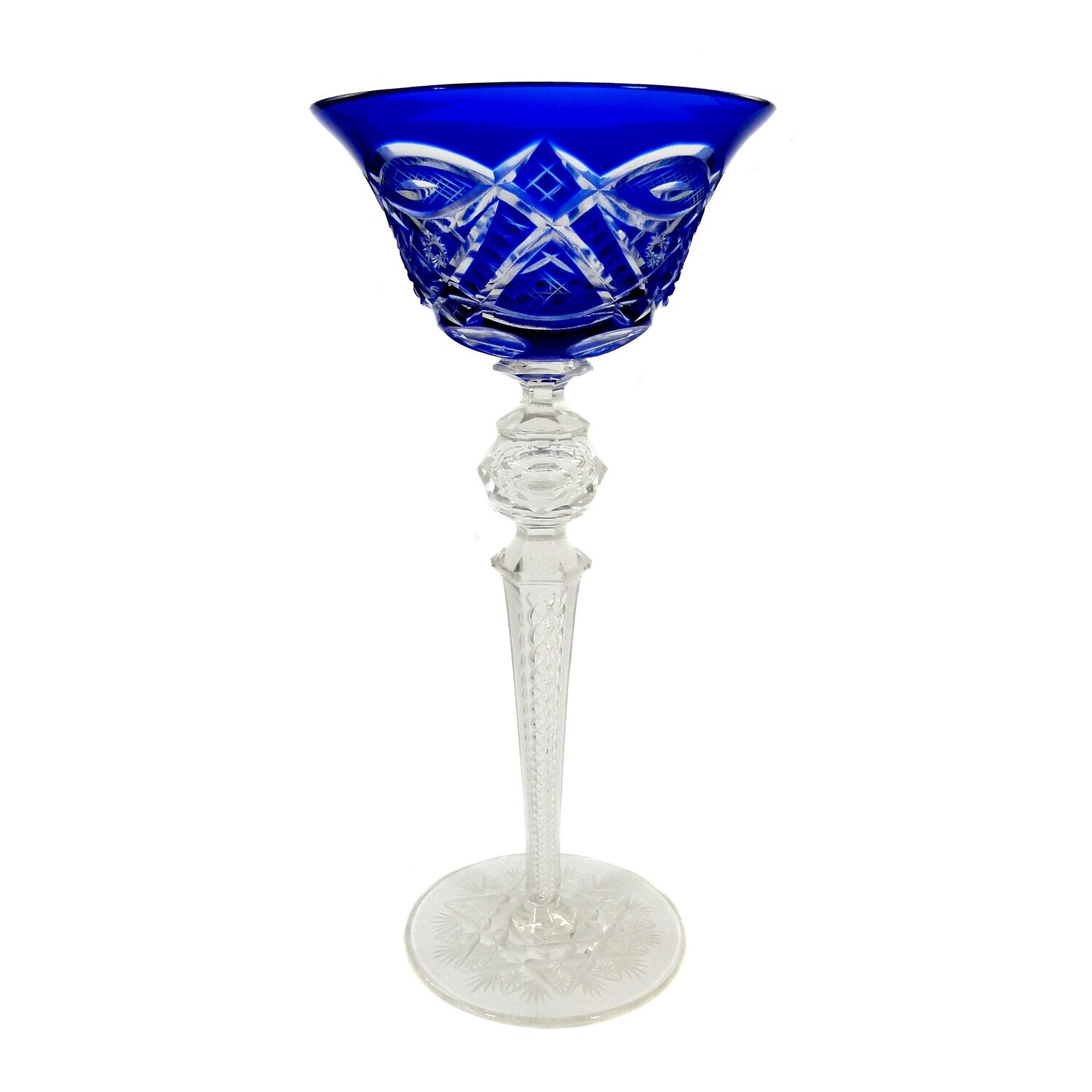 Large, magnificent stemmed glass, Ferdinand von Poschinger around 1925