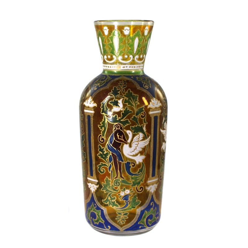 Large vase with Jodhpur decor, Fritz Heckert, draft Ehring around 1910