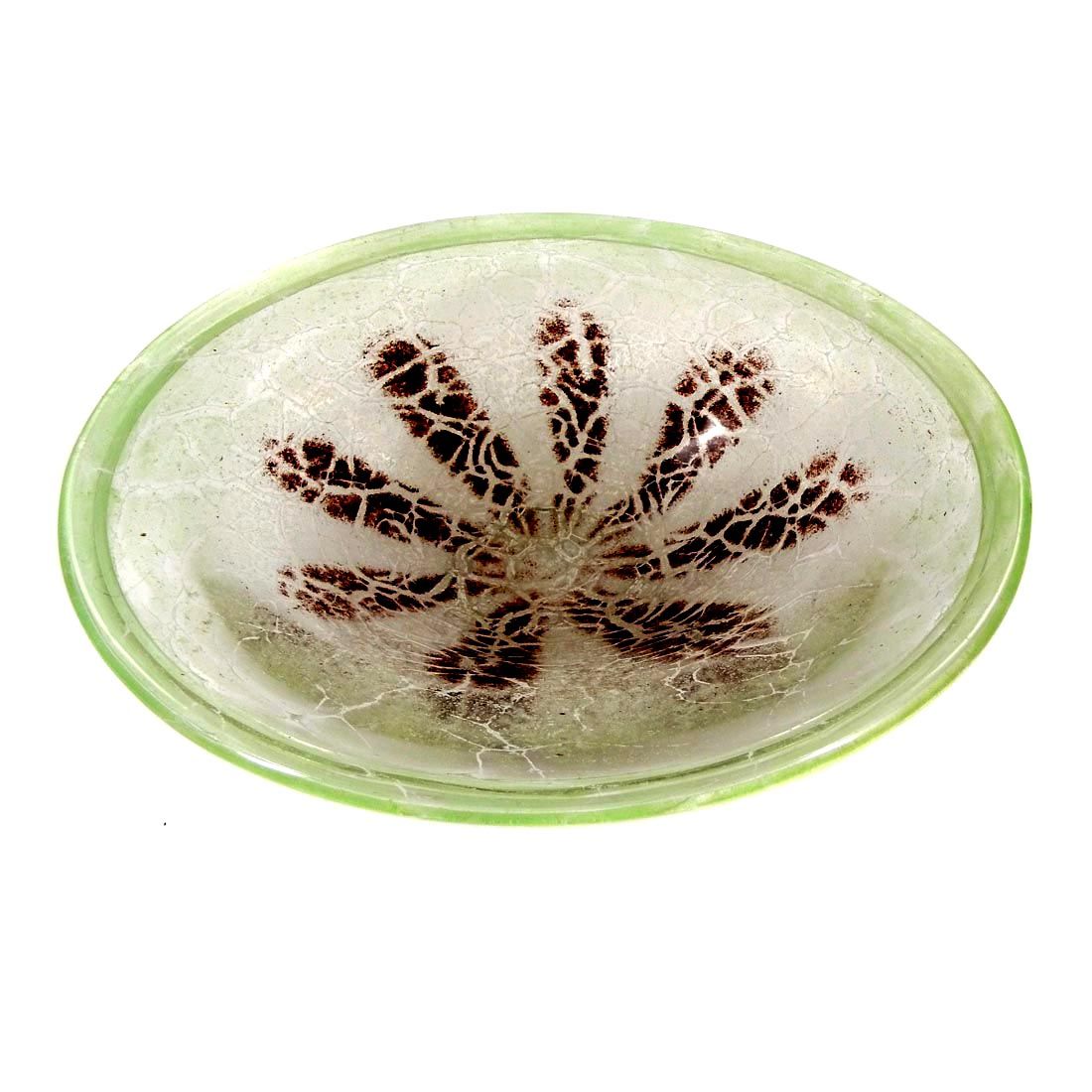 WMF Ikora bowl, 26 cm in green, wine red around 1930-40