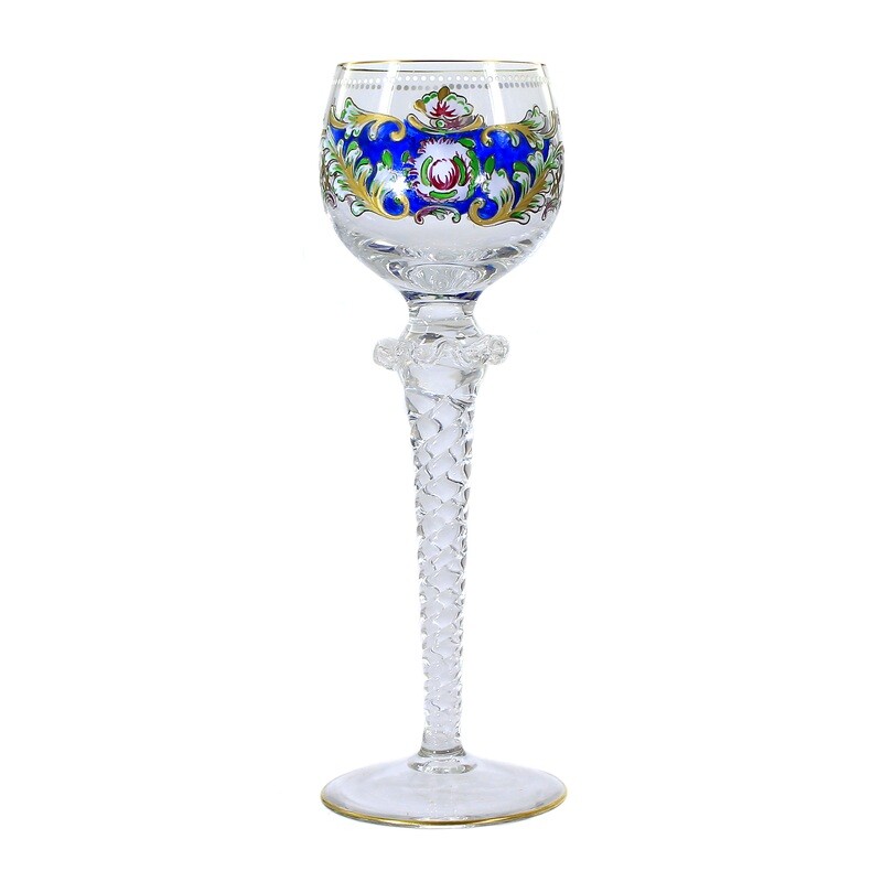 1st of 6. Theresienthal Roman with enamel decoration, form Palais, decoration Gloriette