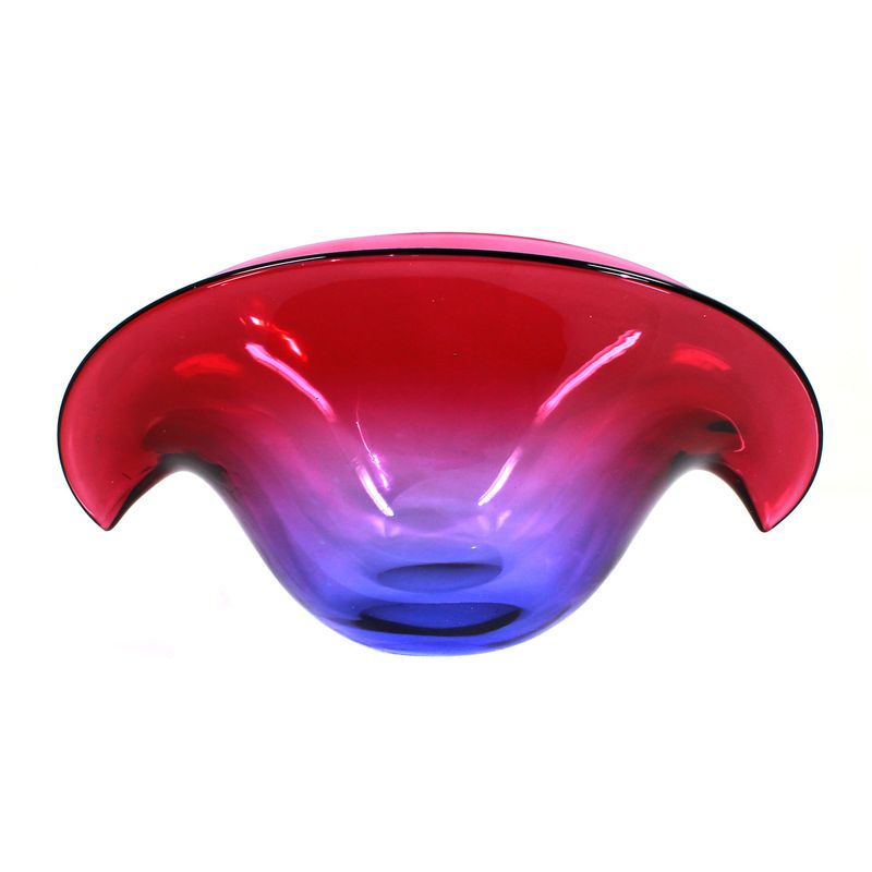 Bowl with gradient violet underlay, Seguso Vetri d'Arte, around 1960