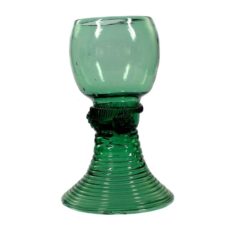 Roman made of light green glass with applied nubs, end of the 18th century.